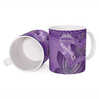 Personalised Polynesia Lupus Awareness Month Ceramic Mug Warrior Purple Ribbon Polynesian Butterflies LT14 - Polynesian Pride