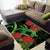 New Zealand Gecko Area Rug Aotearoa Maori With Pohutukawa Flowers