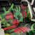 New Zealand Gecko Back Car Seat Cover Aotearoa Maori With Pohutukawa Flowers