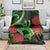 New Zealand Gecko Blanket Aotearoa Maori With Pohutukawa Flowers