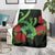 New Zealand Gecko Blanket Aotearoa Maori With Pohutukawa Flowers