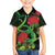 New Zealand Gecko Family Matching Long Sleeve Bodycon Dress and Hawaiian Shirt Aotearoa Maori With Pohutukawa Flowers