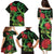 New Zealand Gecko Family Matching Puletasi and Hawaiian Shirt Aotearoa Maori With Pohutukawa Flowers