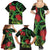 New Zealand Gecko Family Matching Summer Maxi Dress and Hawaiian Shirt Aotearoa Maori With Pohutukawa Flowers