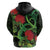 New Zealand Gecko Hoodie Aotearoa Maori With Pohutukawa Flowers