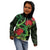 New Zealand Gecko Kid Hoodie Aotearoa Maori With Pohutukawa Flowers