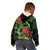 New Zealand Gecko Kid Hoodie Aotearoa Maori With Pohutukawa Flowers