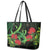 New Zealand Gecko Leather Tote Bag Aotearoa Maori With Pohutukawa Flowers