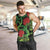 New Zealand Gecko Men Tank Top Aotearoa Maori With Pohutukawa Flowers