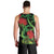 New Zealand Gecko Men Tank Top Aotearoa Maori With Pohutukawa Flowers