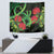 New Zealand Gecko Tapestry Aotearoa Maori With Pohutukawa Flowers