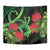 New Zealand Gecko Tapestry Aotearoa Maori With Pohutukawa Flowers