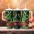 New Zealand Gecko Tumbler With Handle Aotearoa Maori With Pohutukawa Flowers