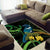 New Zealand Tui Bird Area Rug Aotearoa Maori With Kowhai Flowers