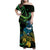 New Zealand Tui Bird Family Matching Off Shoulder Maxi Dress and Hawaiian Shirt Aotearoa Maori With Kowhai Flowers