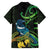 New Zealand Tui Bird Family Matching Puletasi and Hawaiian Shirt Aotearoa Maori With Kowhai Flowers