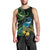 New Zealand Tui Bird Men Tank Top Aotearoa Maori With Kowhai Flowers