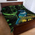 New Zealand Tui Bird Quilt Bed Set Aotearoa Maori With Kowhai Flowers