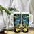 New Zealand Tui Bird Tumbler With Handle Aotearoa Maori With Kowhai Flowers