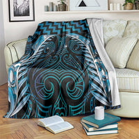 Blue Matariki New Zealand Blanket Maori Poutama Galaxy Vibes LT14 Blue - Polynesian Pride