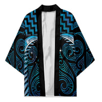 Blue Matariki New Zealand Kimono Maori Poutama Galaxy Vibes LT14 Unisex Blue - Polynesian Pride