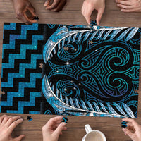 Blue Matariki New Zealand Puzzle Maori Poutama Galaxy Vibes LT14 - Polynesian Pride