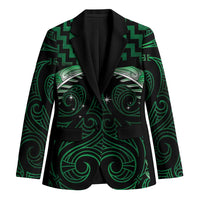 Green Matariki New Zealand Blazer Maori Poutama Galaxy Vibes LT14 Unisex Green - Polynesian Pride