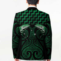 Green Matariki New Zealand Blazer Maori Poutama Galaxy Vibes LT14 - Polynesian Pride