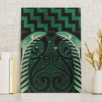 Green Matariki New Zealand Canvas Wall Art Maori Poutama Galaxy Vibes LT14 Without Frame Green - Polynesian Pride