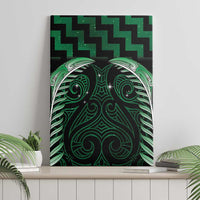 Green Matariki New Zealand Canvas Wall Art Maori Poutama Galaxy Vibes LT14 - Polynesian Pride