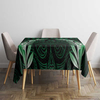 Green Matariki New Zealand Tablecloth Maori Poutama Galaxy Vibes LT14 - Polynesian Pride