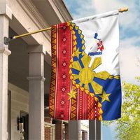 Philippines Independence Day Garden Flag Pilipinas Sun Stars Igorot Pattern LT14 House Flag Red - Polynesian Pride