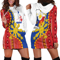 Philippines Independence Day Hoodie Dress Pilipinas Sun Stars Igorot Pattern LT14 - Polynesian Pride