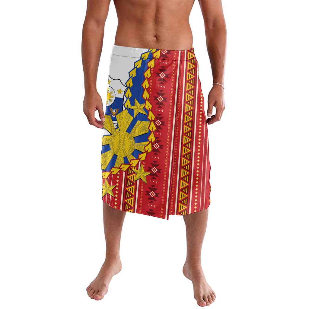 Philippines Independence Day Lavalava Pilipinas Sun Stars Igorot Pattern LT14 Red - Polynesian Pride