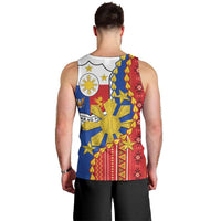 Philippines Independence Day Men Tank Top Pilipinas Sun Stars Igorot Pattern LT14 - Polynesian Pride