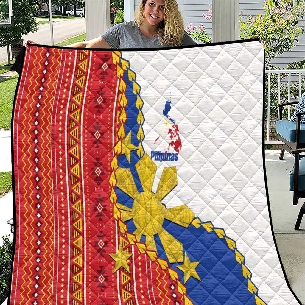 Philippines Independence Day Quilt Pilipinas Sun Stars Igorot Pattern LT14 Red - Polynesian Pride
