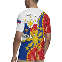 Philippines Independence Day Rugby Jersey Pilipinas Sun Stars Igorot Pattern LT14 - Polynesian Pride