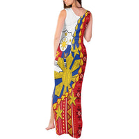 Philippines Independence Day Tank Maxi Dress Pilipinas Sun Stars Igorot Pattern LT14 - Polynesian Pride