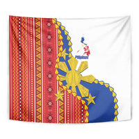Philippines Independence Day Tapestry Pilipinas Sun Stars Igorot Pattern LT14 - Polynesian Pride