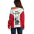 New Caledonia Football Off Shoulder Sweater Polynesian Pattern Sporty Style LT14 - Polynesian Pride