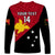 Personalised Papua New Guinea Football Long Sleeve Shirt Go PNG Polynesian Pattern Sporty Style LT14 - Polynesian Pride