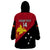 Personalised Papua New Guinea Football Wearable Blanket Hoodie Go PNG Polynesian Pattern Sporty Style LT14 - Polynesian Pride