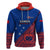 Samoa Football Hoodie Samoan Coat of Arm Polynesian Sporty Style LT14 Blue - Polynesian Pride