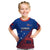 Samoa Football Kid T Shirt Samoan Coat Of Arm Polynesian Sporty Style LT14 Blue - Polynesian Pride