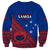 Samoa Football Sweatshirt Samoan Coat Of Arm Polynesian Sporty Style LT14 - Polynesian Pride