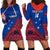 Personalised Samoa Football Hoodie Dress Samoan Coat Of Arm Polynesian Sporty Style LT14 - Polynesian Pride