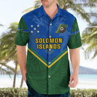 Solomon Islands Football Hawaiian Shirt Polynesian Pattern Sporty Style LT14 - Polynesian Pride