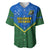 Personalised Solomon Islands Football Baseball Jersey Polynesian Pattern Sporty Style LT14 Green - Polynesian Pride