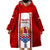 Tahitian Football Wearable Blanket Hoodie Tahiti Coat Of Arm Polynesian Sporty Style LT14 - Polynesian Pride