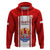 Custom Tahitian Football Hoodie Tahiti Coat of Arm Polynesian Sporty Style LT14 Pullover Hoodie Red - Polynesian Pride